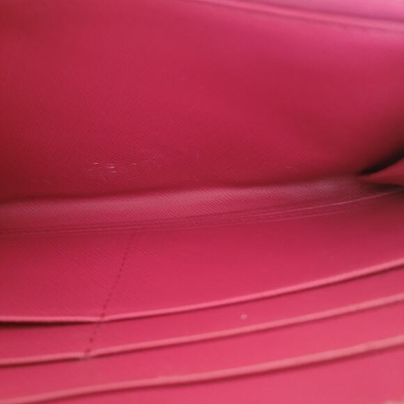 PRADA Authentic Pink Saffiano Leather Logo Wallet Zip Around Large Accordion - Picture 6 of 15